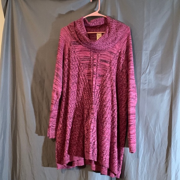 Pink Long Sleeve Cowl Neck Sweater Worn Once - Picture 1 of 2